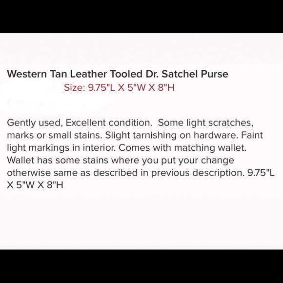 Western Tan Leathered Tool Purse & Wallet - Picture 2 of 2